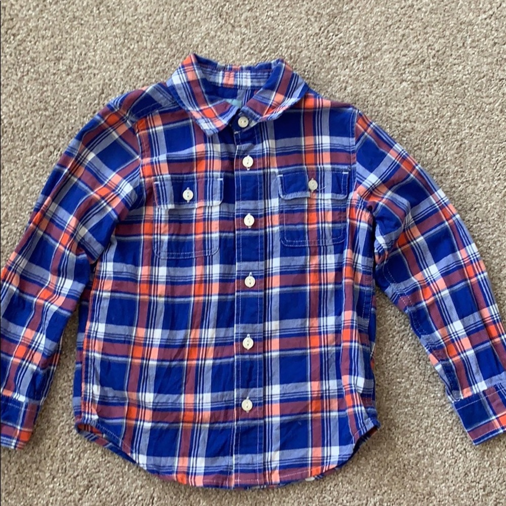 Baby gap blue button down